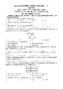 广东省广州市广州外国语学校2024—2025学年上学期10月月考九年级数学试卷