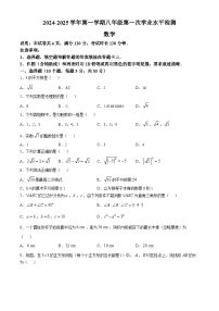 广东省佛山市顺德区拔萃实验学校2024-2025学年上学期第一次段考10月八年级数学试卷