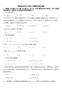 湖南省永州市2024年七年级上学期期中数学试题【附参考答案】