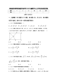 河南省郑州师院附属外语中学2025届数学九上开学达标测试试题【含答案】