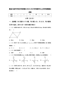 黑龙江省齐齐哈尔市铁锋区2024-2025学年数学九上开学经典模拟试题【含答案】