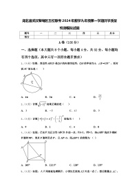 湖北省武汉蔡甸区五校联考2024年数学九年级第一学期开学质量检测模拟试题【含答案】