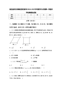 湖北省武汉武昌区四校联考2024-2025学年数学九年级第一学期开学经典模拟试题【含答案】