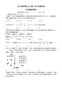 江苏省南京市秦淮区外国语学校2024-2025学年上学期第一次月考七年级数学试题(无答案)