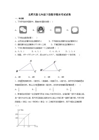 河北省石家庄市2023-2024学年北师大版七年级下册期末考试数学试题