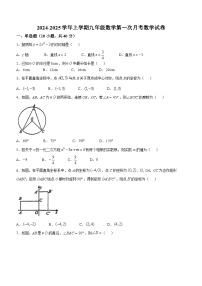 福建省莆田市城厢区砺成中学2024-2025学年九年级上学期10月月考数学试题(无答案)