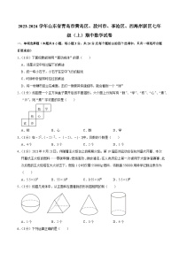 山东省青岛市黄岛区、胶州市、李沧区、西海岸新区2023-2024学年七年级（上）期中数学试卷（有解析）