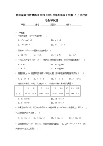 湖北省随州市曾都区2024-2025学年九年级上学期10月多校联考数学试题