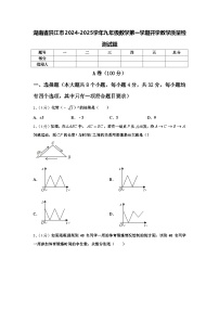 湖南省洪江市2024-2025学年九年级数学第一学期开学教学质量检测试题【含答案】