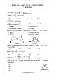 吉林省长春市德惠市2024-2025学年八年级上学期期中质量监测数学试卷