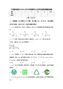 江苏省句容市2024-2025学年数学九上开学达标检测模拟试题【含答案】