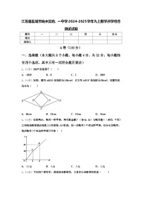 江苏省盐城市响水实验、一中学2024-2025学年九上数学开学综合测试试题【含答案】