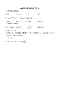 2024届中考数学实数天天练（5）及答案