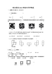 2023-2024学年黑龙江省哈尔滨市中考数学试卷（附答案解析）