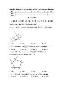 攀枝花市重点中学2024-2025学年数学九上开学综合测试模拟试题【含答案】