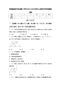 陕西省西安市东城第一中学2024-2025学年九上数学开学考试模拟试题【含答案】