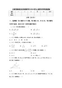 上海市静安区风华初级中学2024年九上数学开学检测试题【含答案】