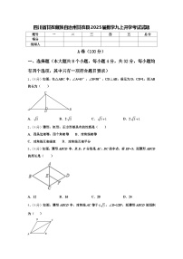 四川省甘孜藏族自治州甘孜县2025届数学九上开学考试试题【含答案】