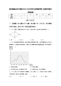 四川省眉山市仁寿县2024-2025学年九年级数学第一学期开学复习检测试题【含答案】