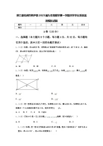 浙江省杭州市桐庐县2025届九年级数学第一学期开学学业质量监测模拟试题【含答案】