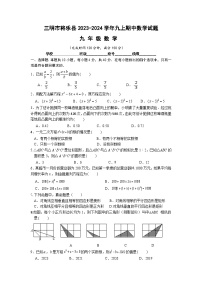 福建省三明市将乐县2023-2024学年九年级上学期期中数学试题