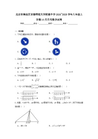 北京市海淀区首都师范大学附属中学2024_2025学年八年级上学期10月月考数学试卷