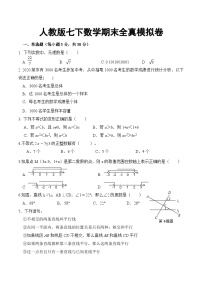 人教版七下数学期末全真模拟卷（含解析）