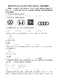 重庆市杨家坪中学2024-2025学年八年级上学期第一次月考数学试题