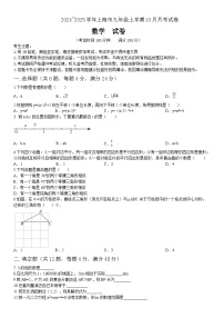 上海市徐汇区2024-2025学年九年级上学期10月月考数学试题