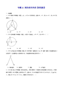 2025年中考数学专题复习训练-专题22 圆的相关性质【含解析】