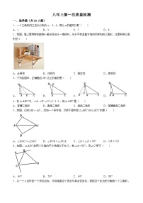 辽宁省鞍山市第二中学2024-2025学年 八年级上学期10月考数学试题(无答案)