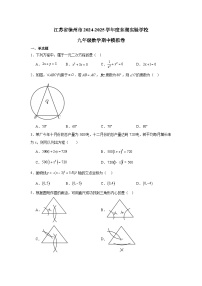 江苏省徐州市东湖实验学校2024-2025学年 上学期 九年级数学期中模拟卷