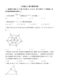 九年级上学期期中数学试题（北师大版） (1)