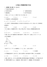 九年级上学期期中数学试题（人教版） (12)