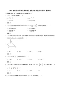 河北省邯郸市冀南新区育华实验学校2024届九年级下学期中考二模数学试卷(含答案)