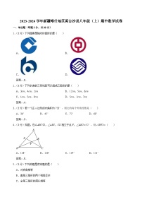 新疆维吾尔自治区喀什地区英吉沙县2023-2024学年八年级上学期期中考试数学试卷(含答案)