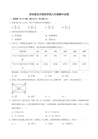 河南省郑州市郑东新区外国语学校2024～—2025学年九年级上学期期中数学试卷（含答案）