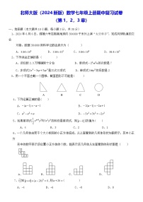 北师大版（2024新版）数学七年级上册期中复习试卷（含答案）