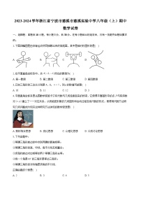 浙江省宁波市慈溪市慈溪实验中学2023-2024学年八年级上学期期中数学试卷