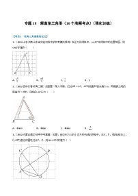 中考数学总复习举一反三系列(通用版)专题18解直角三角形(10个高频考点)(强化训练)(全国通用)(原卷版+解析)