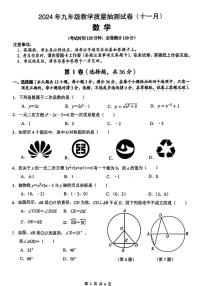 广西壮族自治区柳州市柳北区2024-2025学年九年级上学期期中数学试题