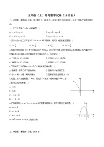 广东省中山市广浩学校2024-2025学年九年级上学期10月月考数学试卷