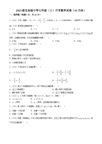 江苏省常州市新北实验中学2023-2024学年七年级上学期数学第一次月考试卷(无答案)