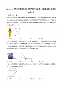 2024-2025学年上学期初中数学北师大版八年级期中必刷常考题之勾股定理的应用