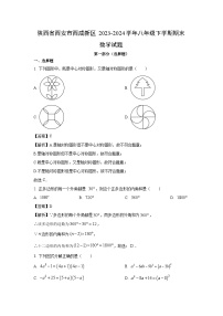 陕西省西安市西咸新区2023-2024学年八年级下学期期末数学试卷(解析版)