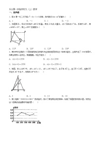 广东省佛山市顺德区乐从第一实验学校2024-2025学年九年级上学期期中考试数学试卷(无答案)