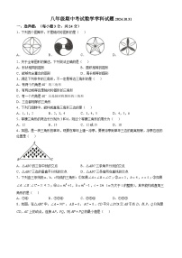 江苏省徐州市沛县第五中学2024-2025学年八年级上学期10月期中考试数学试题