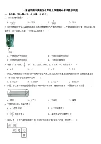 山东省济南市高新区2024年七年级上学期期中考试数学试题【附答案】