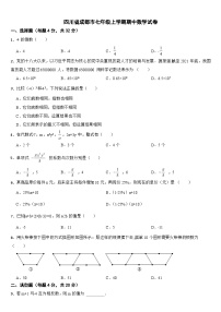 四川省成都市2024年七年级上学期期中数学试卷【附答案】