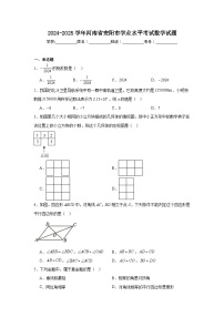 2024-2025学年河南省安阳市初中学业水平考试数学试题